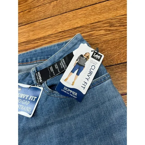 Lee Modern Series Curvy Fit Capri Jeans Women's Plus Size 16W High Rise NWT - Picture 3 of 6